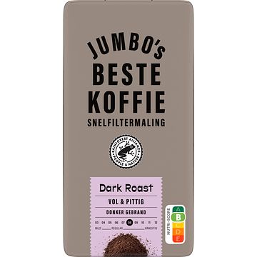 Foto van Jumbo'ss beste koffie snelfiltermaling dark roast 500 g