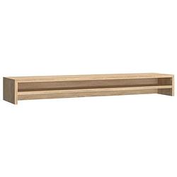 Foto van Vidaxl monitorstandaard 100x24x13 cm bewerkt hout sonoma eikenkleurig