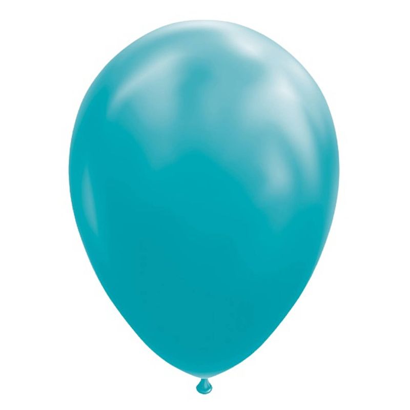 Foto van Globos ballonnen 30 cm latex turquoise 10 stuks