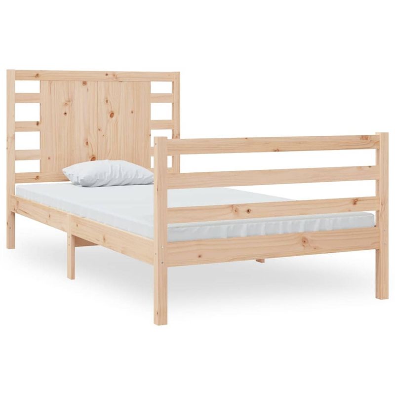 Foto van Vidaxl bedframe massief grenenhout 100x200 cm