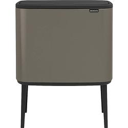 Foto van Brabantia afvalemmer bo touch bin platinum, 11 + 23 l (661621)