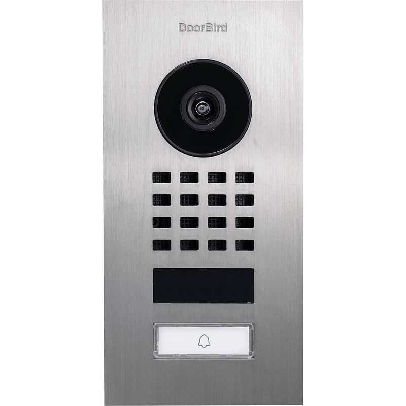 Foto van Doorbird d1101v unterputz buitenunit voor video-deurintercom via wifi wifi, lan rvs v4a (geborsteld)