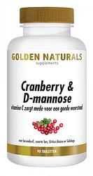 Foto van Golden naturals cranberry & d-mannose tabletten