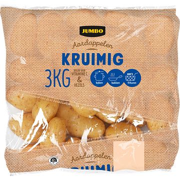 Foto van 1+1 gratis | jumbo aardappelen kruimig 3kg aanbieding bij jumbo