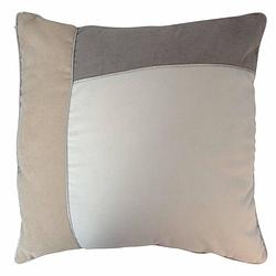 Foto van Rox living kussen deco patchwork 45 cm textiel beige/taupe