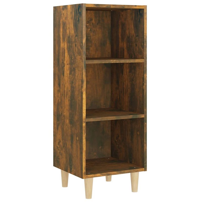 Foto van Vidaxl dressoir 34,5x32,5x90 cm bewerkt hout gerookt eikenkleurig