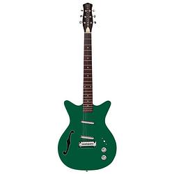 Foto van Danelectro dc59r fifty niner jade top semi-akoestische gitaar