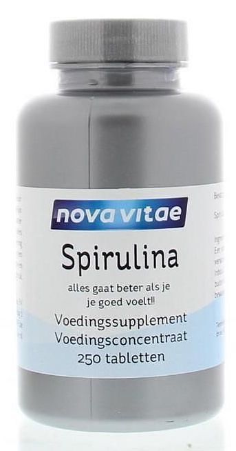 Foto van Nova vitae spirulina tabletten 250st