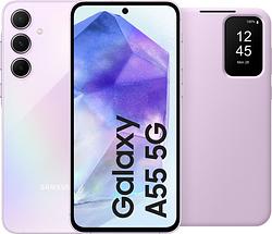 Foto van Samsung galaxy a55 256gb roze 5g + smart view book case roze