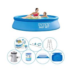 Foto van Intex easy set rond 244x61 cm - 8-delig - zwembad bundel