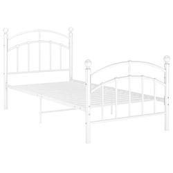 Foto van The living store metalen bedframe - niet vermeld - bedframe - afmeting- 208 x 96 x 99.5 cm - met stevige lattenbodem