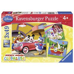 Foto van Ravensburger puzzel disney iedereen houdt van mickey - 3 x 49 stukjes