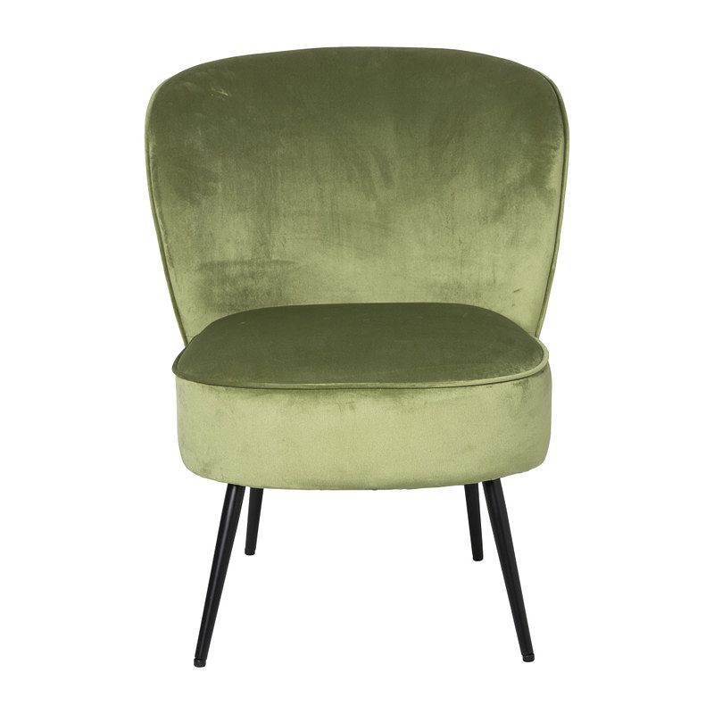 Foto van Fauteuil frida - groen - 77x69x60 cm