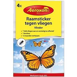 Foto van 12x raamsticker / insectenval vlinder tegen vliegen en motten - ongediertevallen - ongediertebestrijding