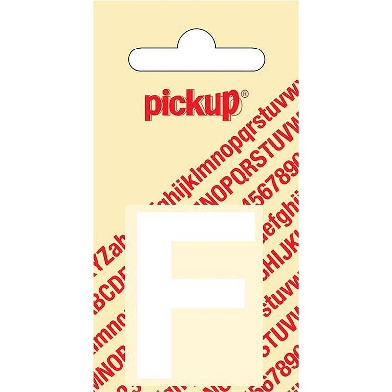 Foto van Plakletter helvetica 40 mm sticker witte letter f