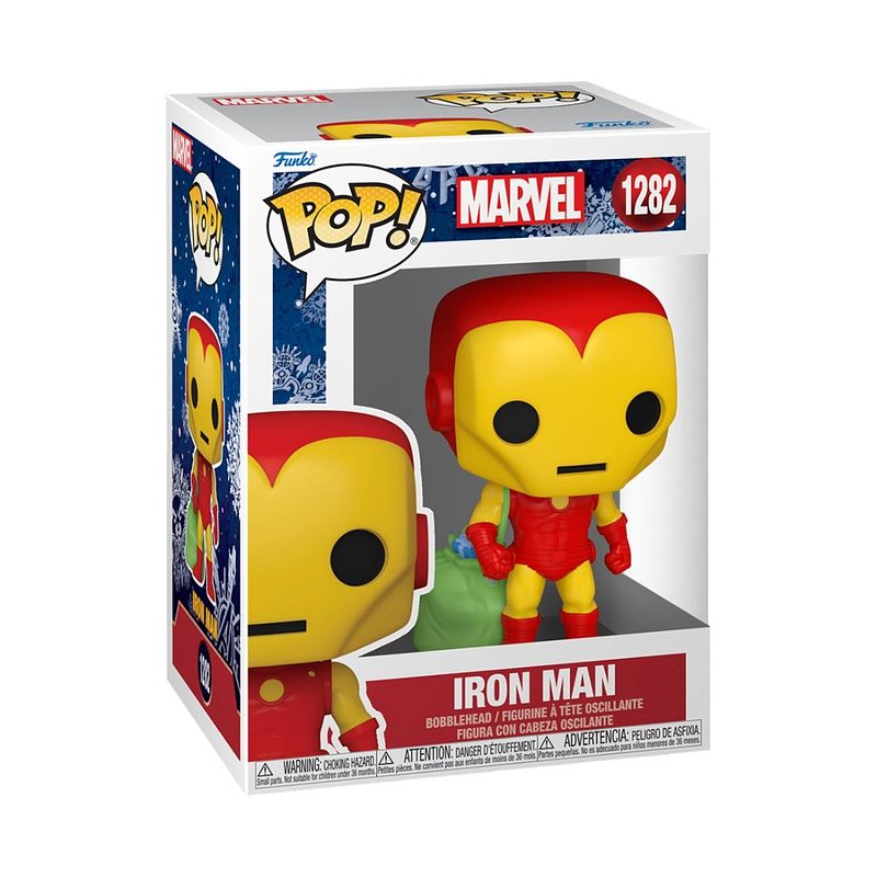 Foto van Pop marvel: holiday - iron man - funko pop #1282