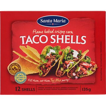 Foto van Santa maria taco schelpen 12 stuks 135g bij jumbo