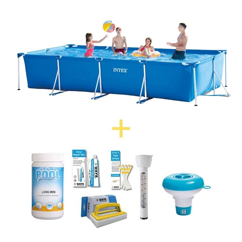 Foto van Intex zwembad - frame pool - 450 x 220 x 84 cm - inclusief ways onderhoudspakket