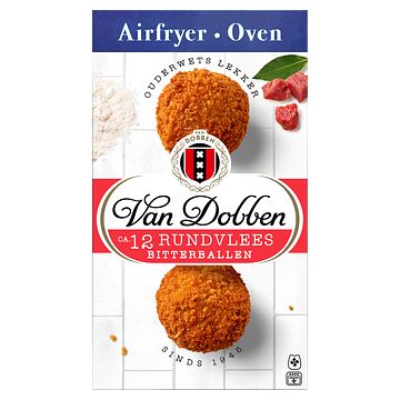 Foto van Van dobben airfryer & oven rundvlees bitterballen 300g bij jumbo