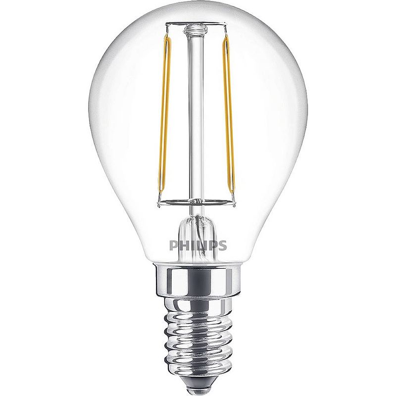 Foto van Philips led lamp e14 2w kogel