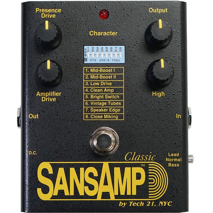 Foto van Tech 21 sansamp classic effectpedaal