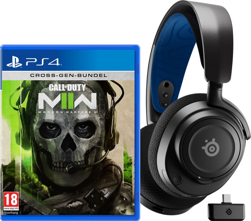 Foto van Call of duty modern warfare ii ps4 + steelseries arctis nova 7p