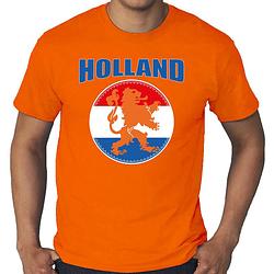 Foto van Grote maten oranje fan shirt / kleding holland met oranje leeuw ek/ wk voor heren 4xl - feestshirts