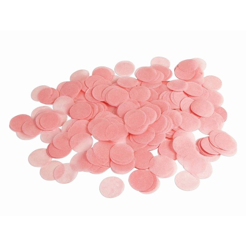 Foto van Licht roze papieren confetti groot 22 gram - confetti