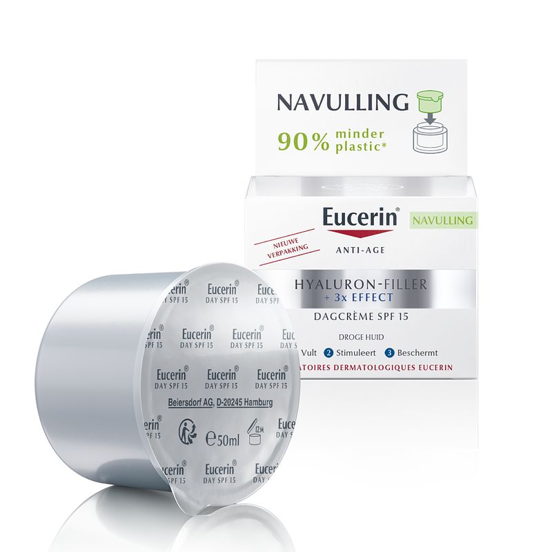 Foto van Eucerin hyaluron-filler dagcrème spf15 navulling