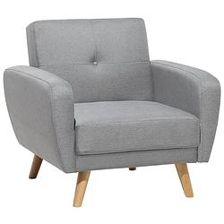 Foto van Beliani florli - fauteuil-grijs-polyester