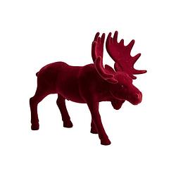 Foto van Casa di elturo velvet eland/rendier - donker rood