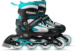 Foto van Skids control carbone inline skates semi softboot verstelbaar zwart maat 34 37