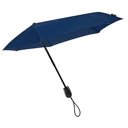 Foto van Stormini opvouwbare storm paraplu donkerblauw 100 cm - mini stormparaplu