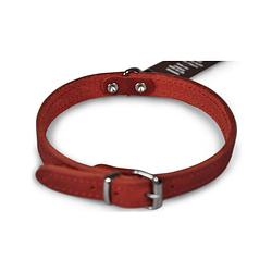 Foto van Dierenbenodigdheden vadigran halsband hond geolied leder rood 37cmx14mm s