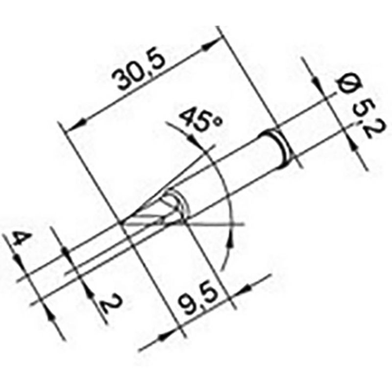 Foto van Ersa 0102bdlf20 soldeerpunt grootte soldeerpunt 2 mm inhoud: 1 stuk(s)