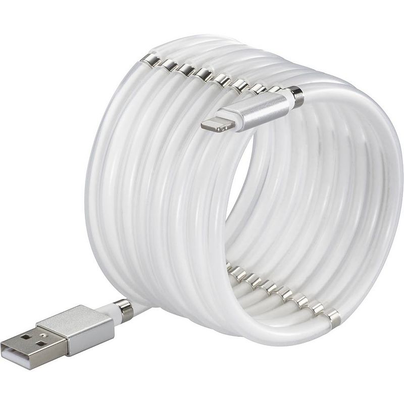 Foto van Renkforce usb-kabel usb 2.0 usb-c stekker, apple lightning stekker 1.00 m wit to-6897012