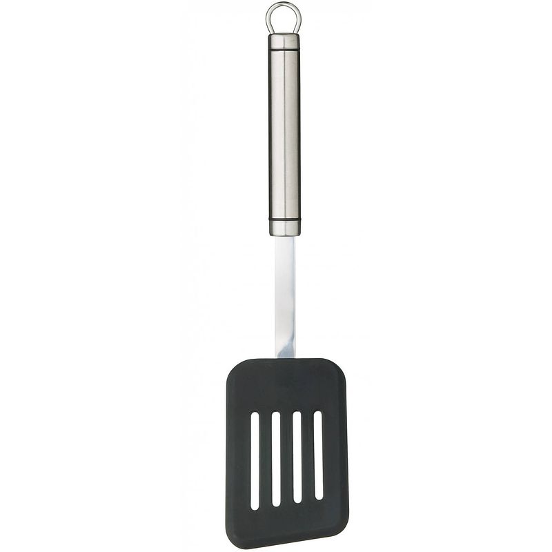 Foto van Kitchencraft spatel non-stick 32 cm rvs zilver/zwart