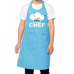 Foto van Little chef keukenschort kinderen/ kinder schort blauw voor jongens en meisjes - feestschorten