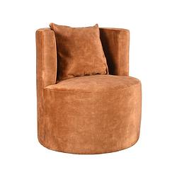 Foto van Label51 fauteuil evy - oker - velours