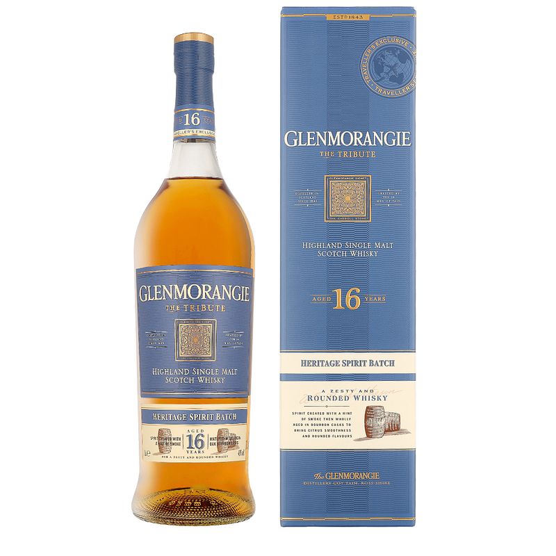 Foto van Glenmorangie 16 years tribute 1ltr whisky + giftbox