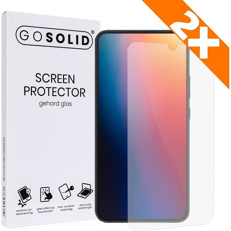 Foto van Go solid! screenprotector voor samsung galaxy a80 - duopack