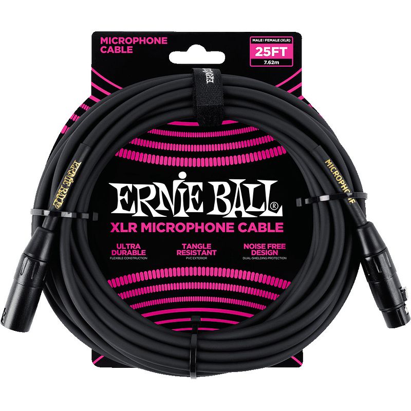 Foto van Ernie ball 6073 classic microfoonkabel xlr male/xlr female 7.62m