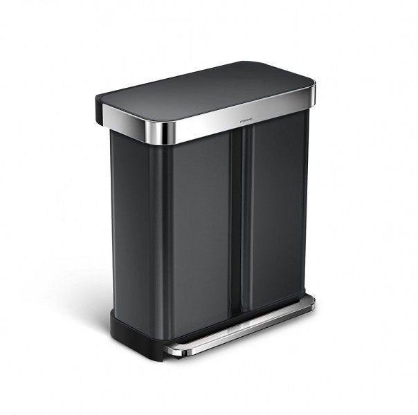 Foto van Simplehuman afvalemmer liner pocket recycler (zwart)