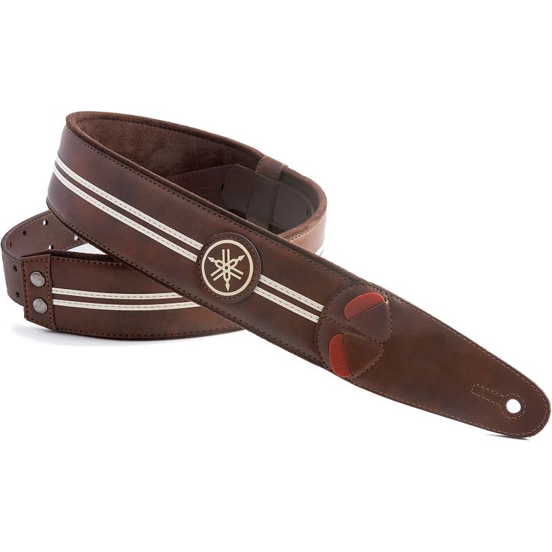 Foto van Yamaha righton! race vegana guitar strap brown gitaarband