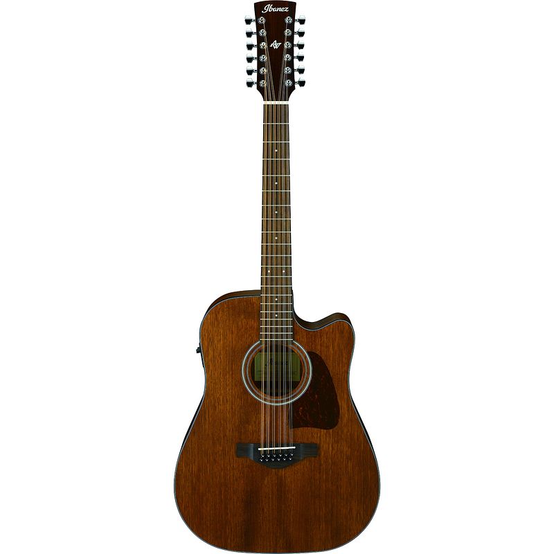 Foto van Ibanez artwood aw5412ce open pore natural 12-snarige e/a gitaar