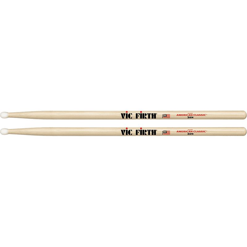 Foto van Vic firth american classic 3an drumstokken met nylon tip