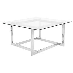 Foto van Beliani crystal - salontafel-zilver-glas