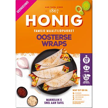 Foto van Honig maaltijdpakket oosterse wraps 357g bij jumbo