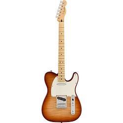 Foto van Fender fsr player telecaster plus top sienna sunburst mn elektrische gitaar