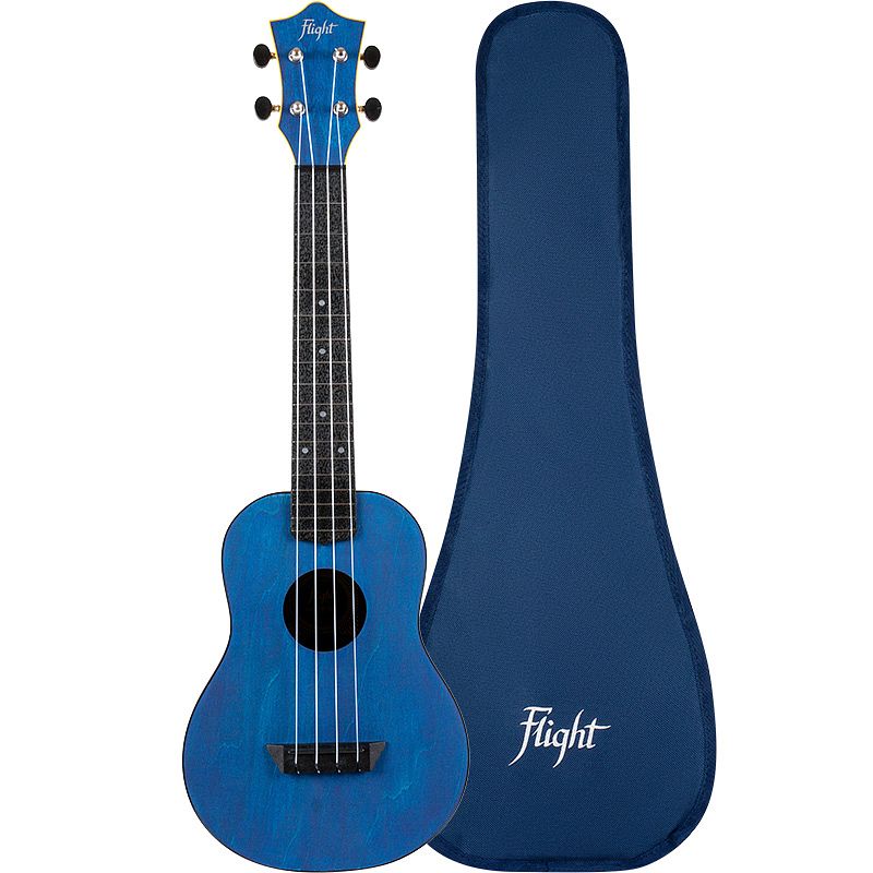 Foto van Flight travel series tuc dark blue concert ukelele met gigbag